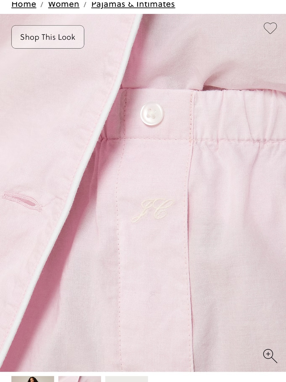 J. Crew Light Pink Cotton Pajama Set - Picture 2 of 4